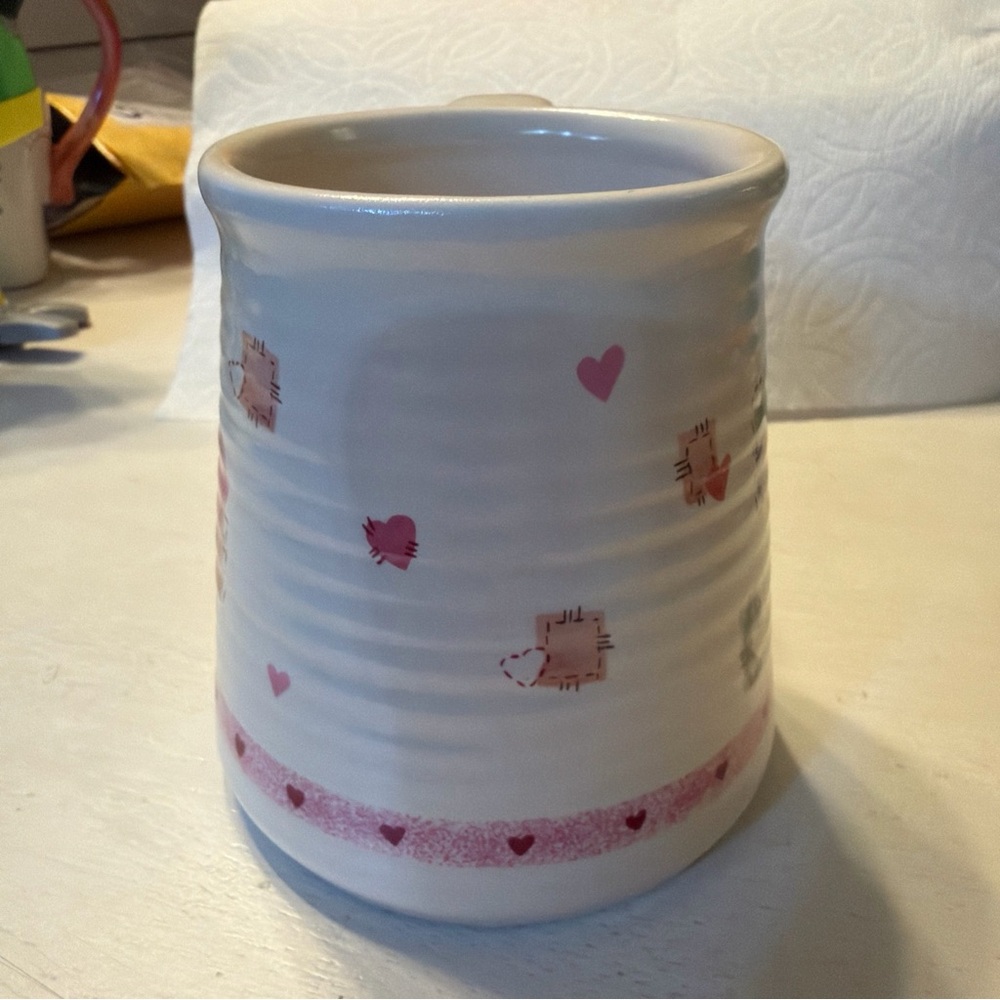 Patchwork heart Pattern Ceramic Mug - Picture 2 of 6